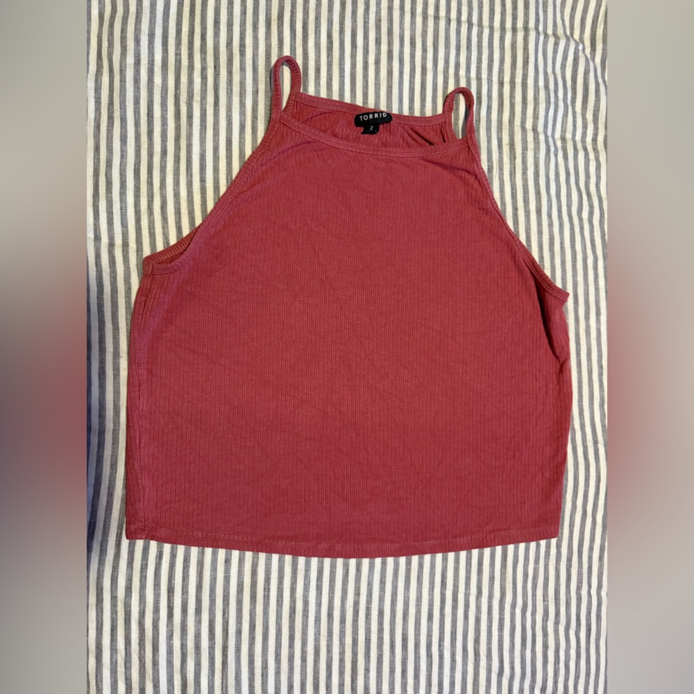 Torrid high neck “foxy” crop tank